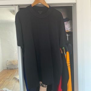 Hot New Authentic All Saints “Isac” SS Crew Black T-Shirt Size Large 100% Cotton